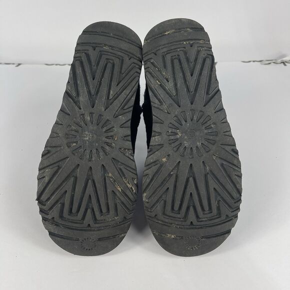 UGG‎ Mini Street Sparkle Graffiti Black Womens Boot Size 6 - Picture 9 of 12